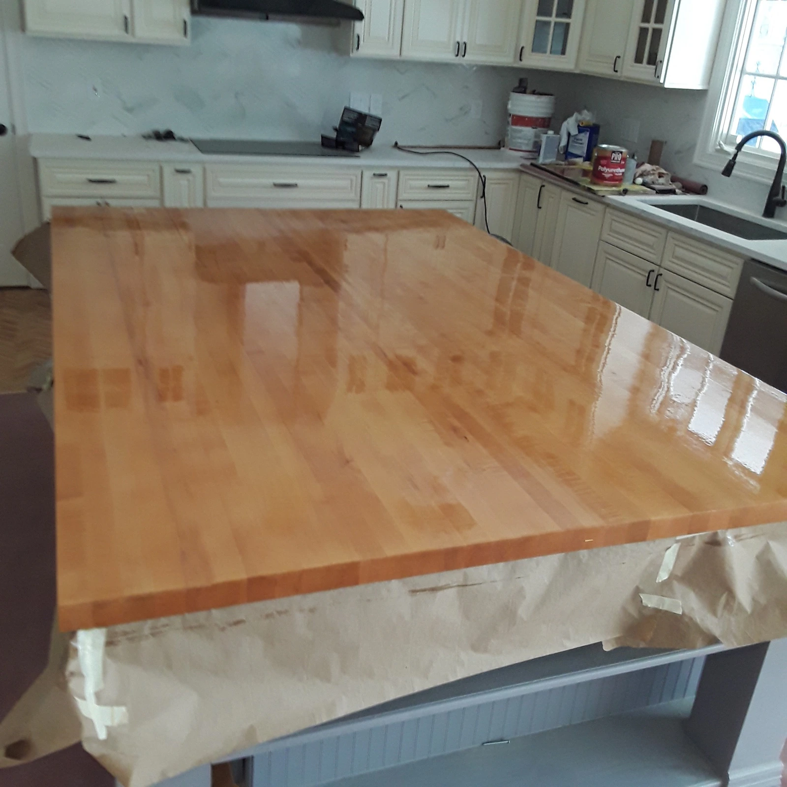 Cabinet Paint and Wood Detail project photo in The Woodlands, TX