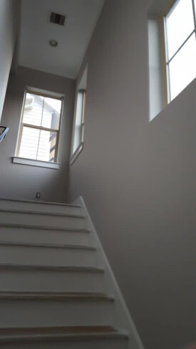 Stairwell Wall Repaint project photo in North Houston, TX