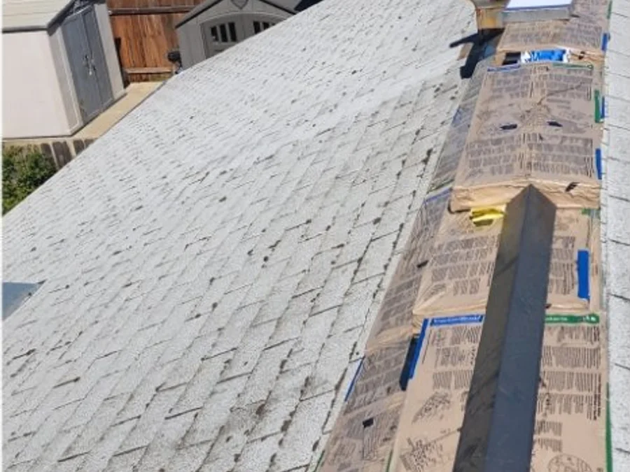 Roof Install Cleanup and Finish before project