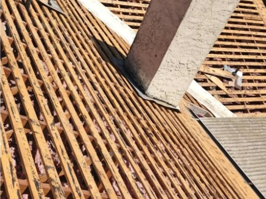 Decking Replacement to Finished Roof before project